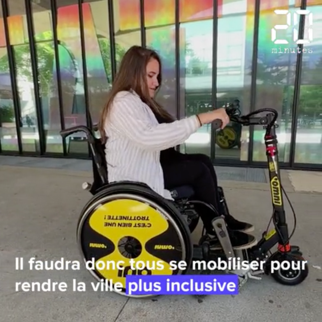 20 minutes : JO 2024 OMNI, la solution pour se déplacer facilement dans Paris en fauteuil roulant